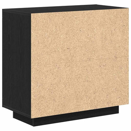 Sideboard Svart Ek 80 x 40 x 75 cm Konstruerat trä