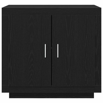 Sideboard Svart Ek 80 x 40 x 75 cm Konstruerat trä