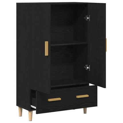 Skåp Svart Ek 70 x 31 x 115 cm Konstruerat trä