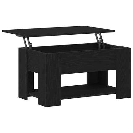 Kaffeebord Svart Ek 79 x 49 x 41 cm Konstruerat trä