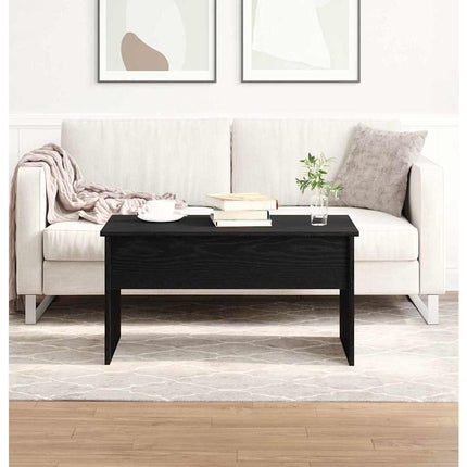 Kaffeebord Svart Ek 80 x 50,5 x 41,5 cm Konstruerat trä
