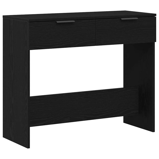 Konsolbord Svart Ek 30 x 36 x 75 cm Konstruerat trä