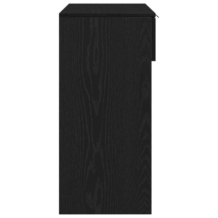 Konsolbord Svart Ek 30 x 36 x 75 cm Konstruerat trä