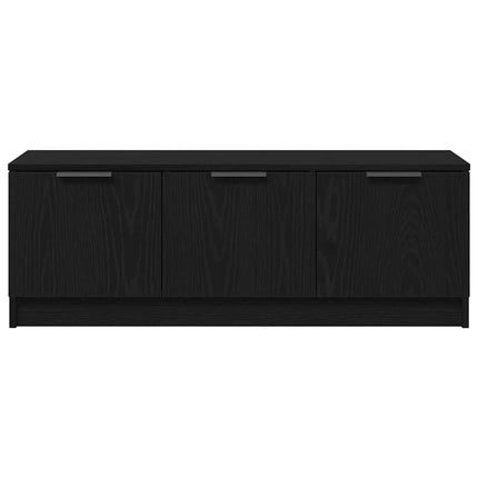 TV-skåp Svart Ek 102 x 35 x 36,5 cm Konstruerat trä
