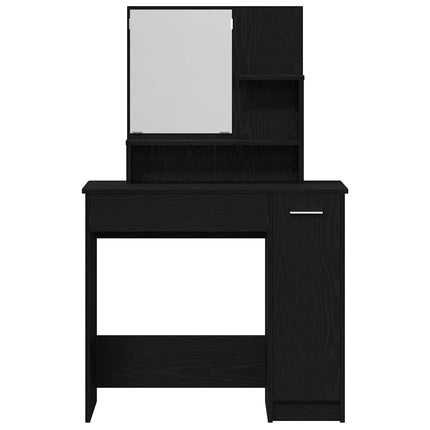 Smyckebord Svart Ek 86,5 x 35 x 136 cm Konstruerat trä
