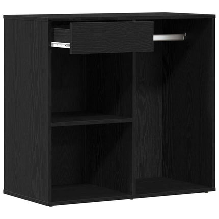 Kosmetisk skåp Svart Ek 80 x 40 x 75 cm Konstruerat trä