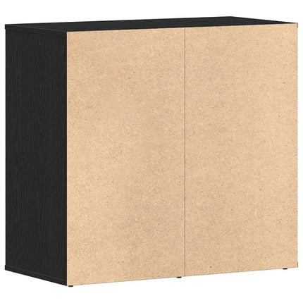 Kosmetisk skåp Svart Ek 80 x 40 x 75 cm Konstruerat trä