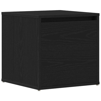 Kommode med låda Svart Ek 40,5 x 40 x 40 cm Konstruerat trä