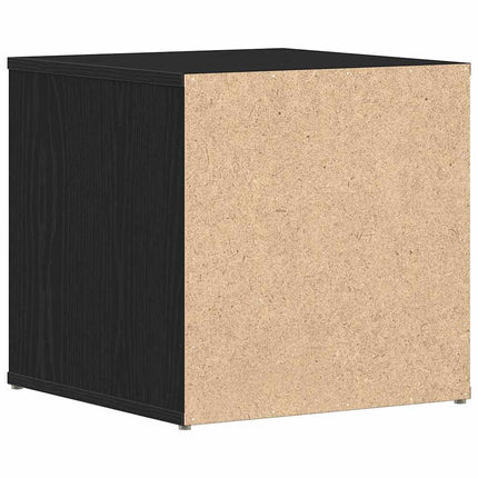 Kommode med låda Svart Ek 40,5 x 40 x 40 cm Konstruerat trä