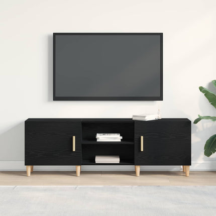 TV-skåp Svart Ek 150 x 30 x 50 cm Konstruerat trä
