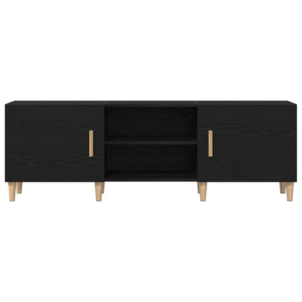 TV-skåp Svart Ek 150 x 30 x 50 cm Konstruerat trä