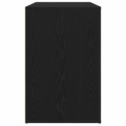Skrivbord med låda Svart Ek 100 x 49 x 74 cm Konstruerat trä