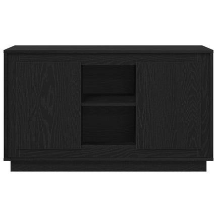 Sideboard Svart Ek 102 x 35 x 60 cm Konstruerat trä