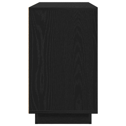 Sideboard Svart Ek 102 x 35 x 60 cm Konstruerat trä