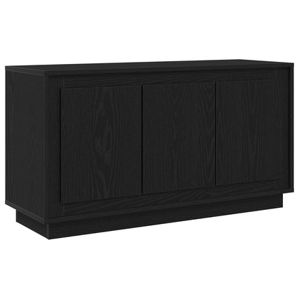 Sideboard Svart Ek 102 x 35 x 55 cm Konstruerat trä