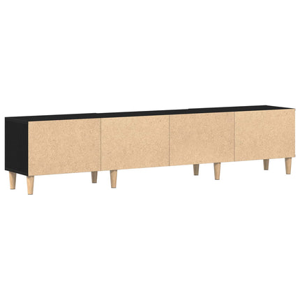 TV-skåp Svart Ek 180 x 31,5 x 40 cm Konstruerat trä