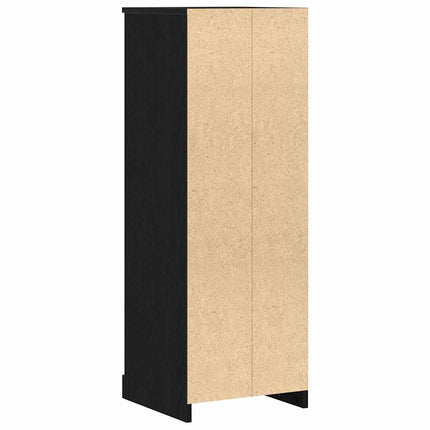 Skåp med låda Svart Ek 36 x 35.5 x 103.5 cm Konstruerat trä