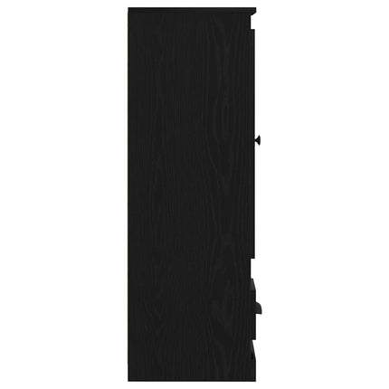 Skåp Svart Ek 36 x 35.5 x 103.5 cm Konstruerat trä