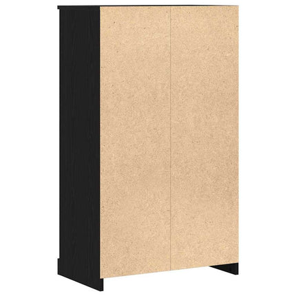 Högskåp Svart Ek 60 x 35.5 x 103.5 cm Konstruerat trä