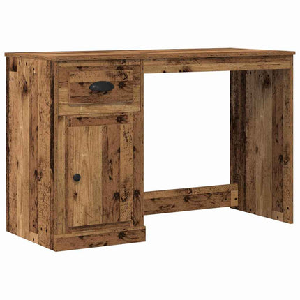 Skrivbord med låda Gammalt trä 50 x 115 x 75 cm Konstruerat trä