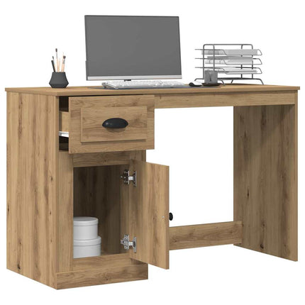 Skrivbord med låda Artisan Ek 50 x 115 x 75 cm Konstruerat trä