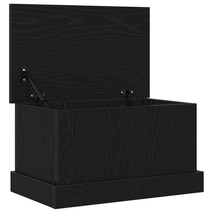 Förvaringslåda Svart ek 50 x 30 x 28 cm Konstruerat trä