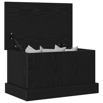 Förvaringslåda Svart ek 50 x 30 x 28 cm Konstruerat trä