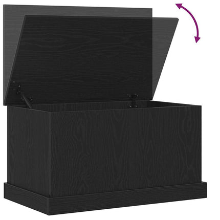 Förvaringslåda Svart ek 70 x 40 x 38 cm Konstruerat trä