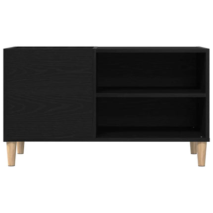 Skivskåp Svart ek 84,5 x 38 x 48 cm Konstruerat trä