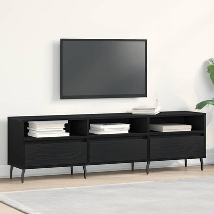 TV-skåp Svart Ek 150 x 30 x 44,5 cm Konstruerat trä