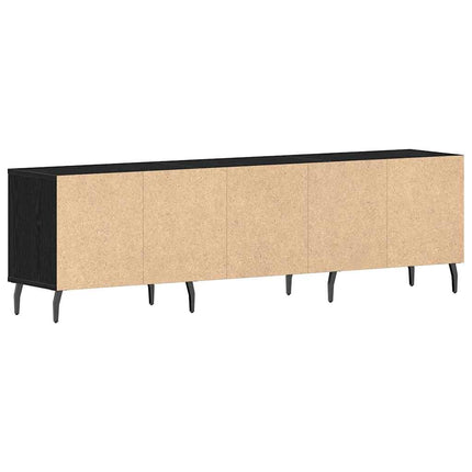 TV-skåp Svart Ek 150 x 30 x 44,5 cm Konstruerat trä