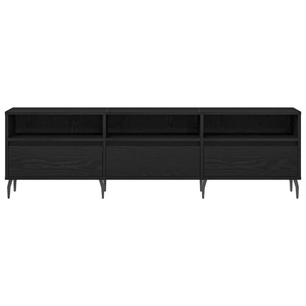 TV-skåp 150 x 30 x 44,5 cm Svart Ek Konstruerat trä