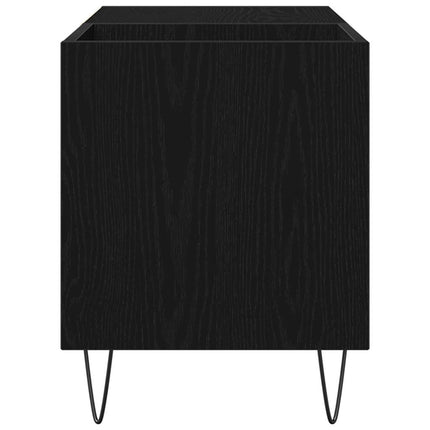 Skivskåp Svart Ek 85 x 38 x 48 cm Konstruerat trä