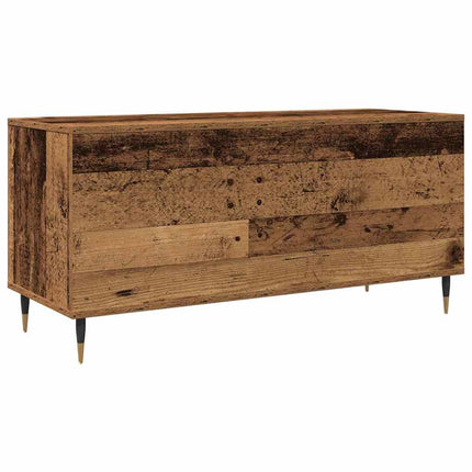 Skivskåp med hylla Gammalt trä 100 x 38 x 48 cm Konstruerat trä