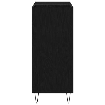 Skivskåp Svart Ek 85 x 38 x 89 cm Konstruerat trä