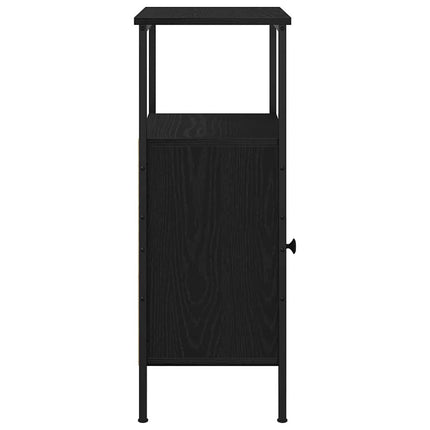 Nattduksbord Svart Ek 41 x 31 x 80 cm Konstruerat trä