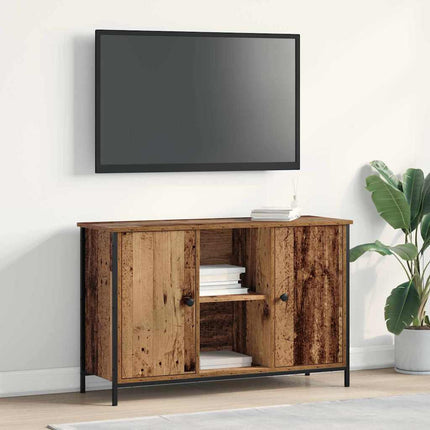 TV-bänkset Gammalt trä 101 x 35 x 65 cm Konstruerat trä