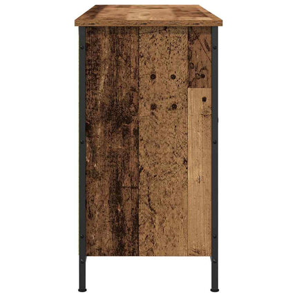 TV-bänkset 101 x 35 x 65 cm Gammalt trä Konstruerat trä
