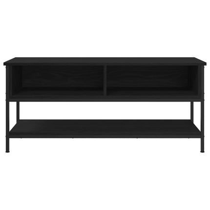 TV-bänkset Svart Ek 100 x 35 x 45 cm Konstruerat trä