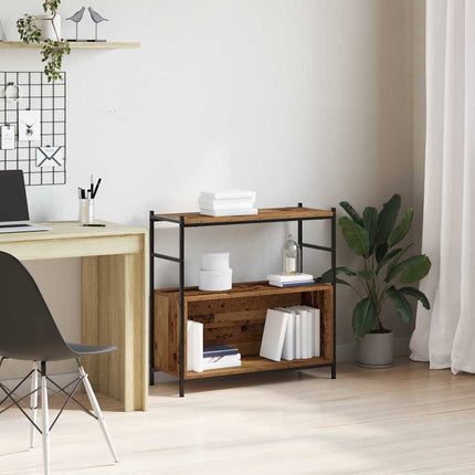 Hyllsystem Rökt ek 80 x 30 x 78,5 cm Konstruerat trä