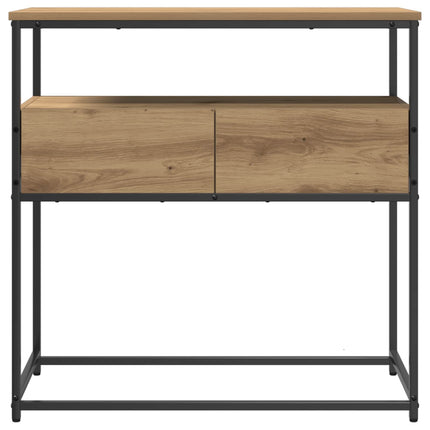 Konsolbord med låda Artisan Ek 75 x 40 x 75 cm Konstruerat trä