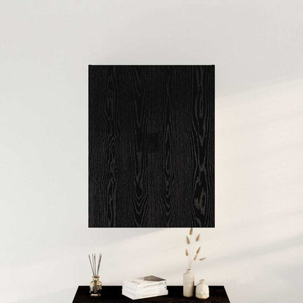 Väggmonterat skåp Svart Ek 69,5 x 34 x 90 cm Konstruerat trä