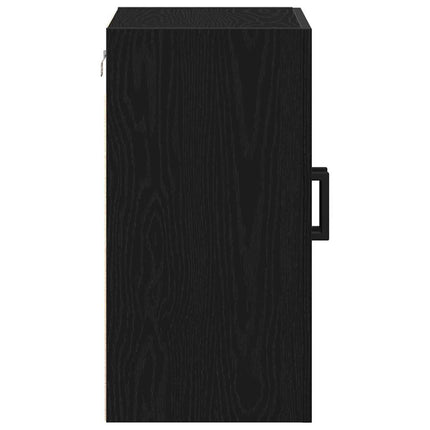 Väggmonterat skåp Svart Ek 60 x 31 x 60 cm Konstruerat trä