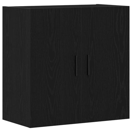 Väggmonterat skåp Svart Ek 60 x 31 x 60 cm Konstruerat trä
