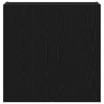 Väggmonterat skåp Svart Ek 60 x 31 x 60 cm Konstruerat trä