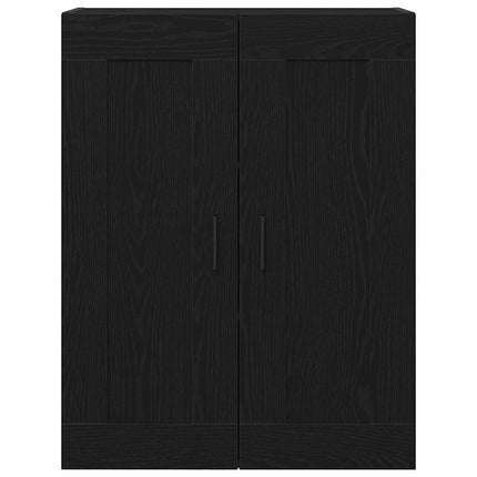 Väggmonterat skåp Svart Ek 69,5 x 34 x 90 cm Konstruerat trä
