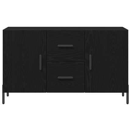 Sideboard Svart Ek 100 x 36 x 60 cm Konstruerat trä