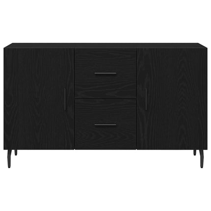 Sideboard Svart Ek 100 x 36 x 60 cm Konstruerat trä
