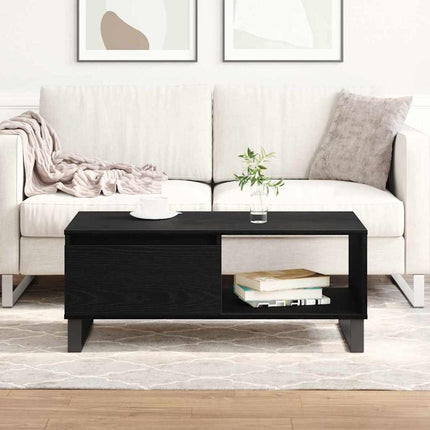 Kaffeebord Svart Ek 90 x 50 x 36,5 cm Konstruerat trä