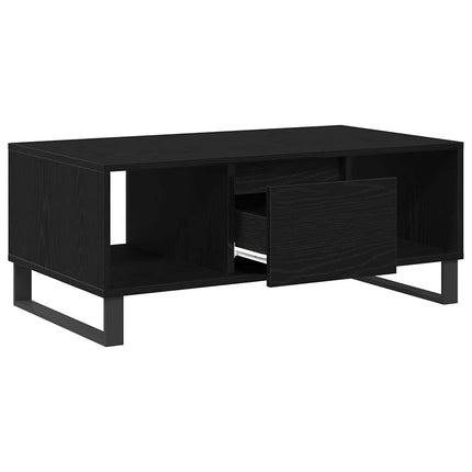 Kaffeebord Svart Ek 90 x 50 x 36.5 cm Konstruerat trä